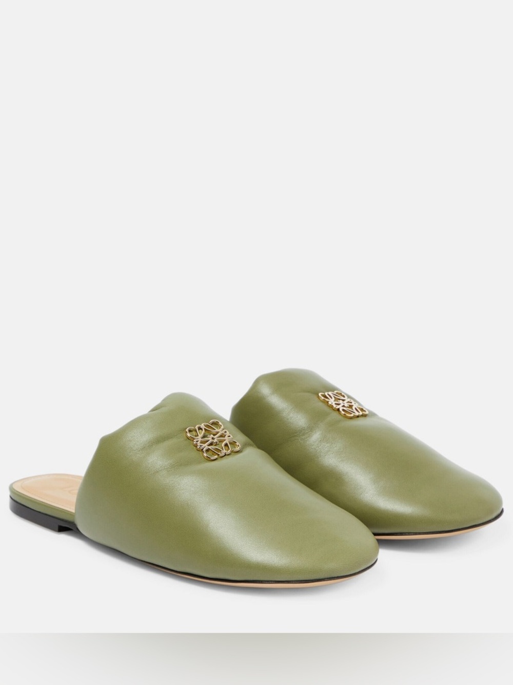 Loewe Anagram Leather Mule Slides - Picture 6 of 11